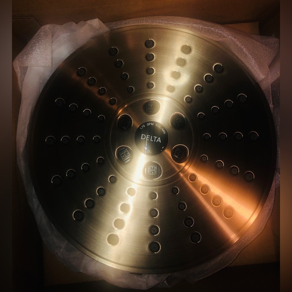 DELTA 52688-CZ Universal Showering H2Okinetic 3-Setting Raincan Showerhead